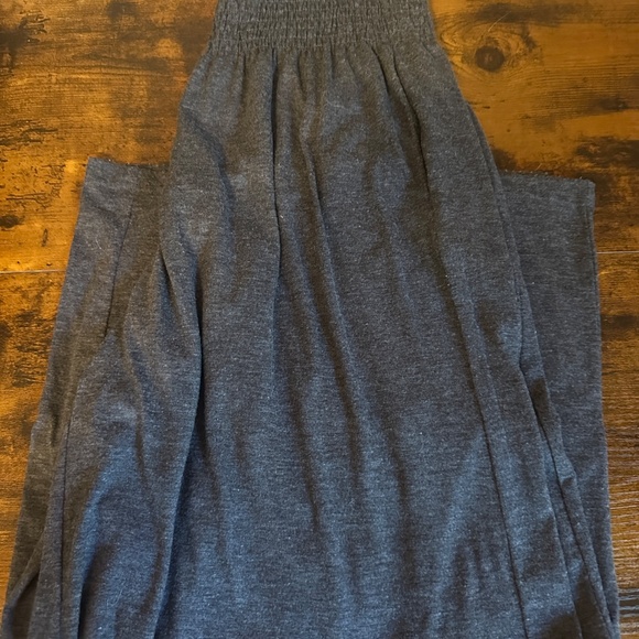 Wide leg elastic waist rayon pants Med - Picture 8 of 8